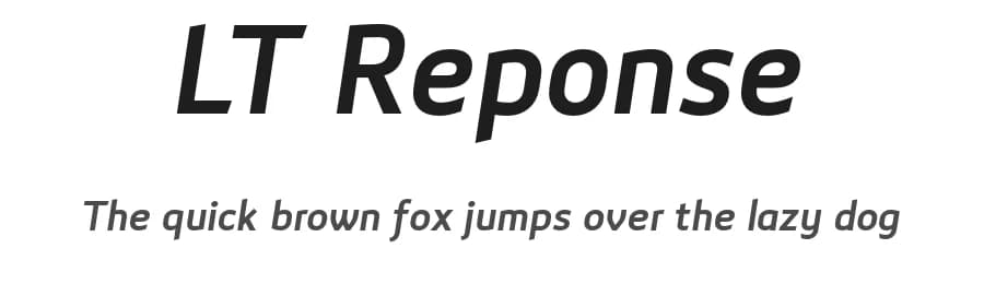 LT Reponse by LyonsType — Sans Serif Font