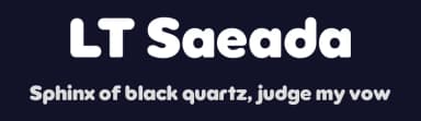 LT Saeada by LyonsType — Sans Serif Font — thumbnail 2