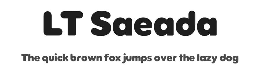 LT Saeada by LyonsType — Sans Serif Font