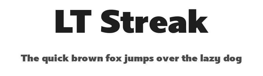 LT Streak by LyonsType — Sans Serif Font