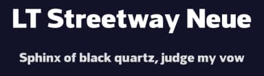LT Streetway Neue by LyonsType — Sans Serif Font — thumbnail 2