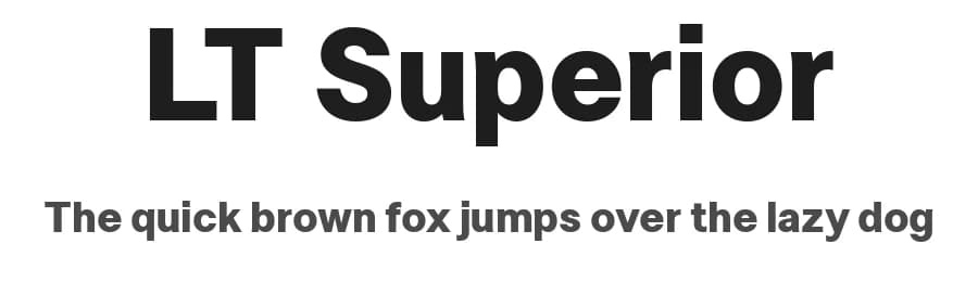 LT Superior by LyonsType — Sans Serif Font