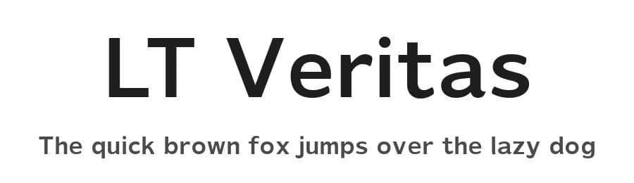 LT Veritas by LyonsType — Sans Serif Font