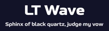 LT Wave by LyonsType — Sans Serif Font — thumbnail 2