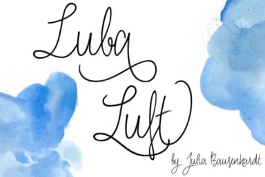 Luba Luft Font by juliabausenhardt — Script Handwritten Font — thumbnail 1