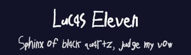 Lucas Eleven by Lucas Everett — Script Handwritten Font — thumbnail 2
