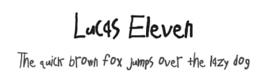 Lucas Eleven by Lucas Everett — Script Handwritten Font — thumbnail 1