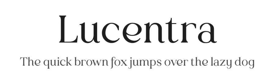 Lucentra by VPcreativeshop — Serif Font