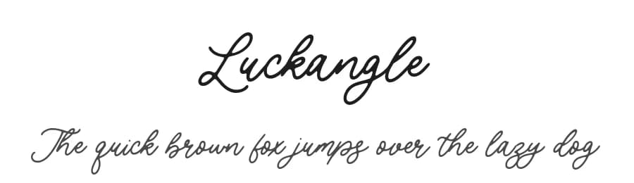 Luckangle by Balpirick Studio — Script Handwritten Font