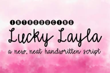 Lucky Layla Font by tabitha_beam — Script Handwritten Font — thumbnail 1