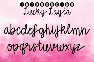Lucky Layla Font by tabitha_beam — Script Handwritten Font — thumbnail 3
