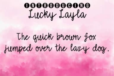 Lucky Layla Font by tabitha_beam — Script Handwritten Font — thumbnail 4