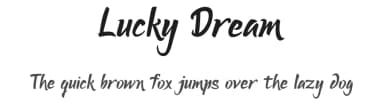 Lucky Dream by Mindtype Co. — Script Handwritten Font — thumbnail 1