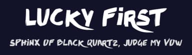 Lucky First by Magdalena Horvat — Script Handwritten Font — thumbnail 2