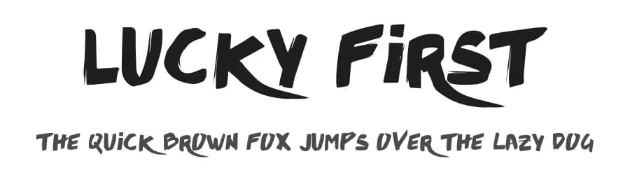 Lucky First by Magdalena Horvat — Script Handwritten Font