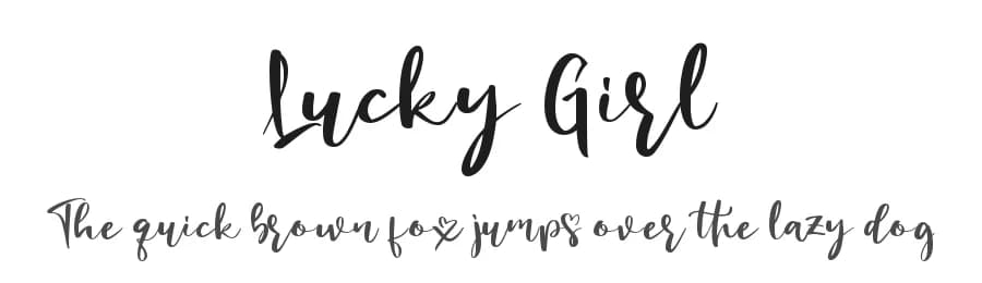 Lucky Girl by Noftanti Studio — Script Handwritten Font