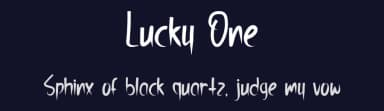 Lucky One by Rangkai Aksara — Script Handwritten Font — thumbnail 2