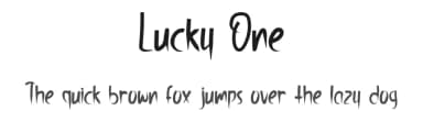 Lucky One by Rangkai Aksara — Script Handwritten Font — thumbnail 1