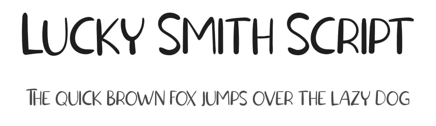 Lucky Smith Script by Vunira Design — Script Handwritten Font