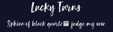 Lucky Turns by BLKBK Fonts — Script Handwritten Font — thumbnail 2