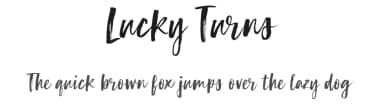 Lucky Turns by BLKBK Fonts — Script Handwritten Font — thumbnail 1