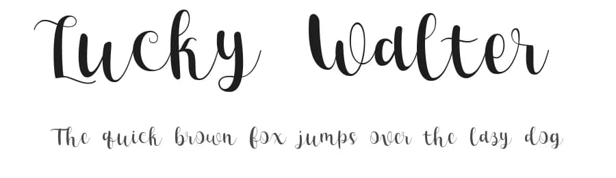 Lucky Walter by Sizimon.id — Script Handwritten Font