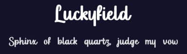 Luckyfield by Allouse Studio — Script Handwritten Font — thumbnail 2