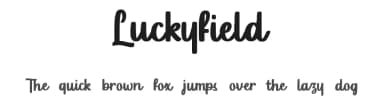Luckyfield by Allouse Studio — Script Handwritten Font — thumbnail 1