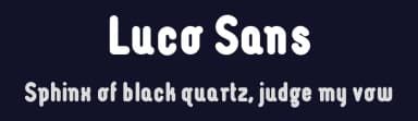 Luco Sans by artill.de — Sans Serif Font — thumbnail 2