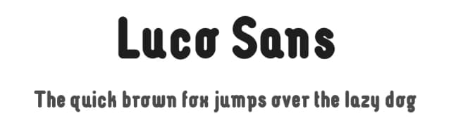Luco Sans by artill.de — Sans Serif Font