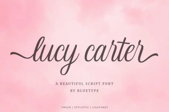 Lucy Carter Script Font by Rillatype — Script Handwritten Font