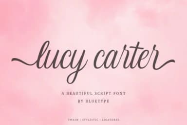 Lucy Carter Script Font by Rillatype — Script Handwritten Font — thumbnail 1
