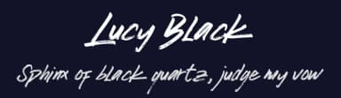 Lucy Black by Azetype Studio — Script Handwritten Font — thumbnail 2