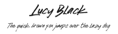 Lucy Black by Azetype Studio — Script Handwritten Font — thumbnail 1