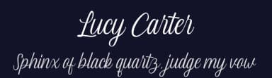 Lucy Carter by Rillatype — Script Handwritten Font — thumbnail 2