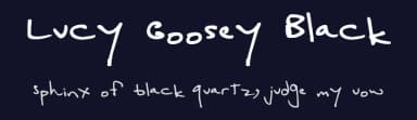 Lucy Goosey Black by KeithAlan Morris — Script Handwritten Font — thumbnail 2
