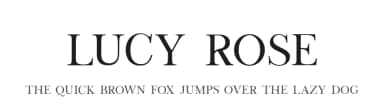 Lucy Rose by Ellen Luff — Serif Font — thumbnail 1