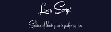 Lucy Script by Mario Arturo — Script Handwritten Font — thumbnail 2