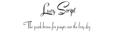 Lucy Script by Mario Arturo — Script Handwritten Font — thumbnail 1