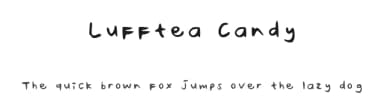 Lufftea Candy by CY Pangilinan — Script Handwritten Font — thumbnail 1