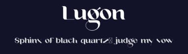 Lugon by Delipensil — Sans Serif Font — thumbnail 2