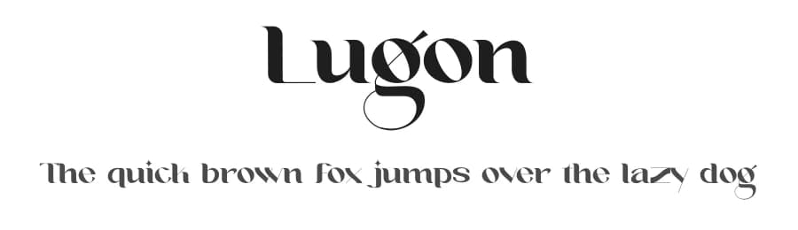 Lugon by Delipensil — Sans Serif Font — preview 1
