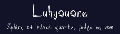 Luhyouone by M. Thomas — Script Handwritten Font — thumbnail 2