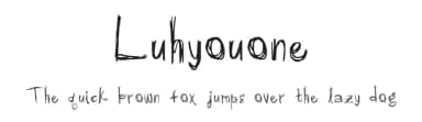 Luhyouone by M. Thomas — Script Handwritten Font — thumbnail 1