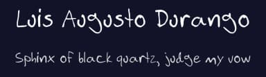 Luis Augusto Durango by Luis Augusto Durango — Script Handwritten Font — thumbnail 2