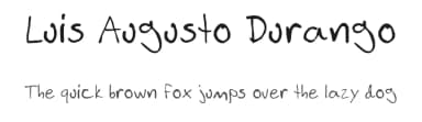Luis Augusto Durango by Luis Augusto Durango — Script Handwritten Font — thumbnail 1