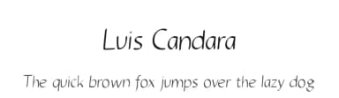 Luis Candara by Pixeluigi — Script Handwritten Font — thumbnail 1
