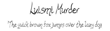 Luismi Murder by Juan Casco — Script Handwritten Font — thumbnail 1