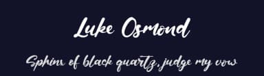 Luke Osmond by Kong Font — Script Handwritten Font — thumbnail 2