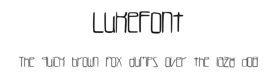 LukeFont by Simon Lueke — Script Handwritten Font